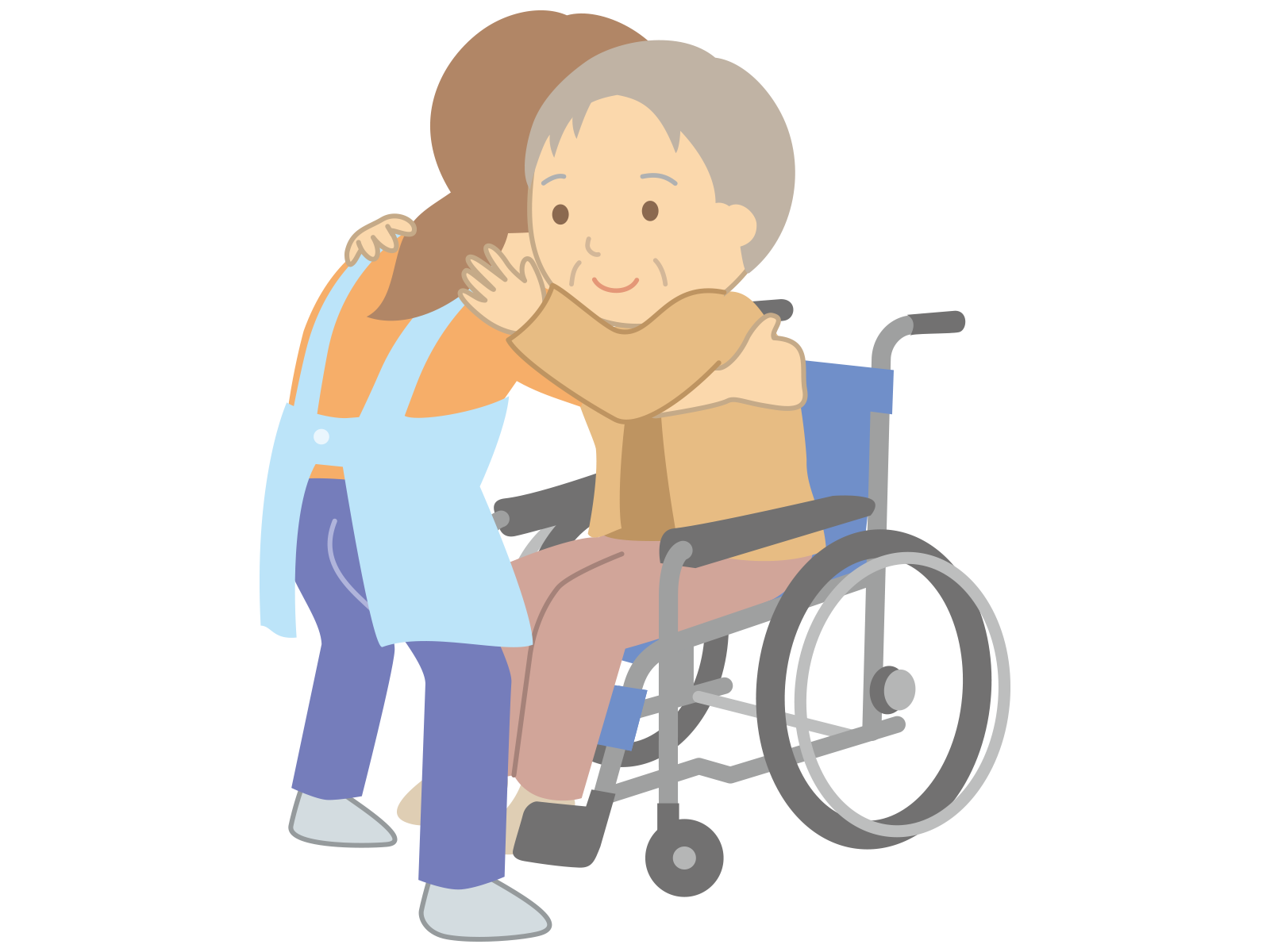 資料作成の素材に 介助のイラストを無料でダウンロードする方法 銀座通りパソコン教室 福岡県糟屋郡志免町